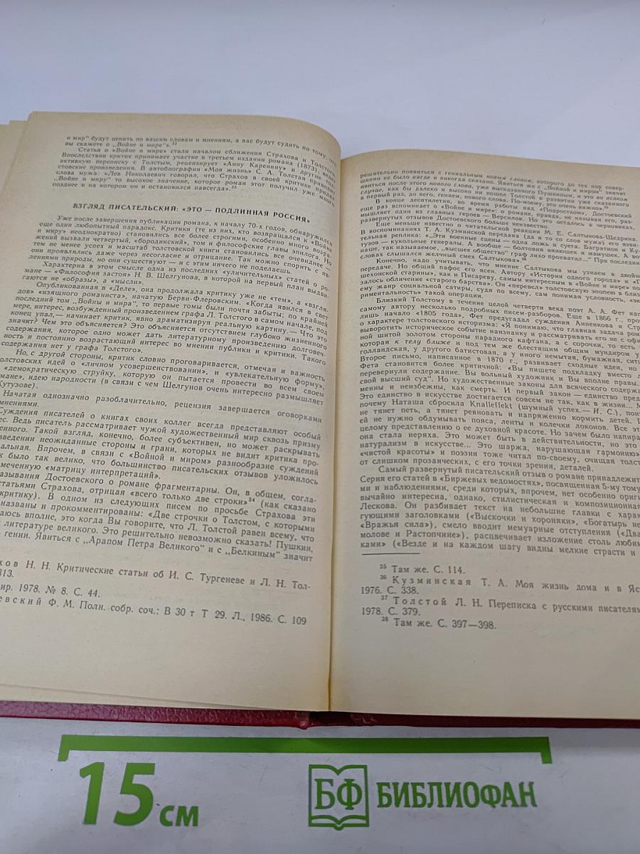 Роман Л.Н. Толстого «Война и мир» в русской критике