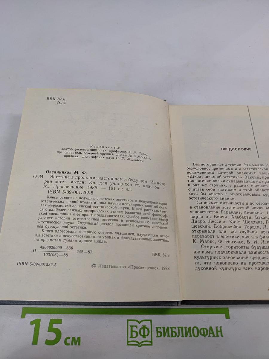 Эстетика в прошлом, настоящем и будущем для старших классов