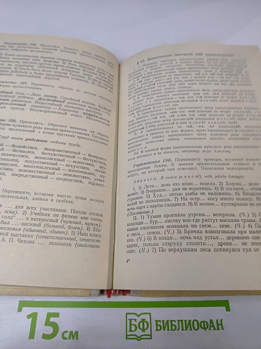 Пособие для занятий по русскому языку в старших классах средней школы