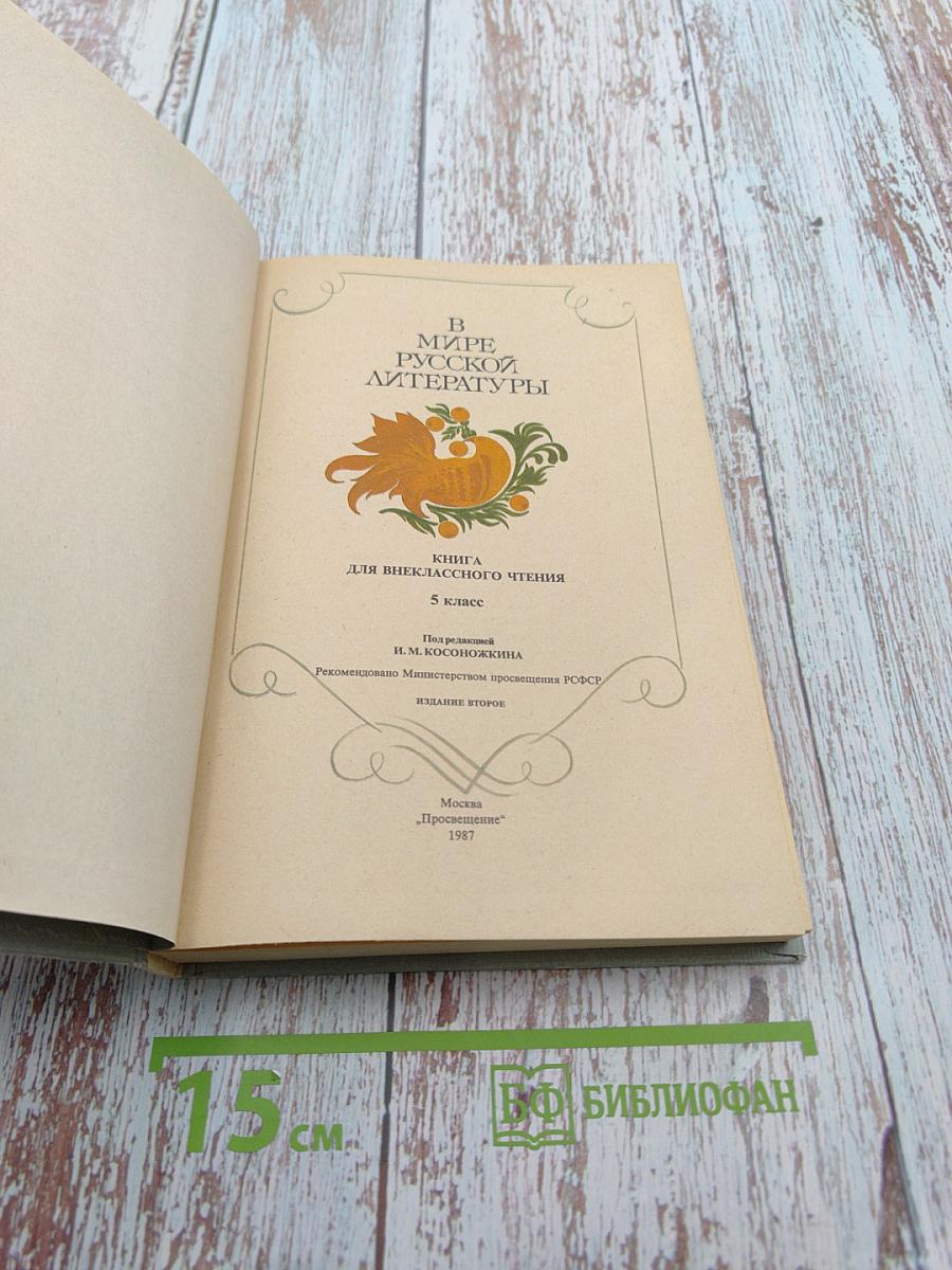 В мире русской литературы. Книга для внеклассного чтения. 5 класс