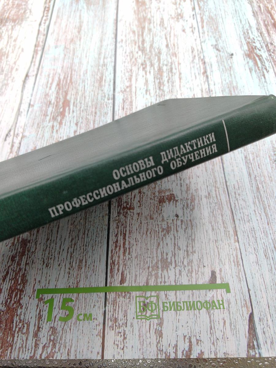 Основы дидактики профессионального обучения