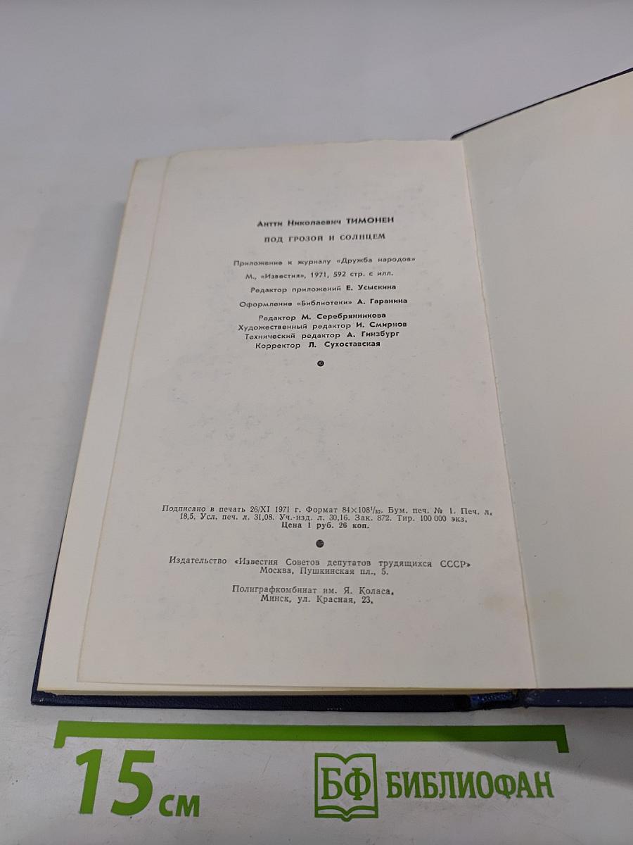 Под грозой и солнцем