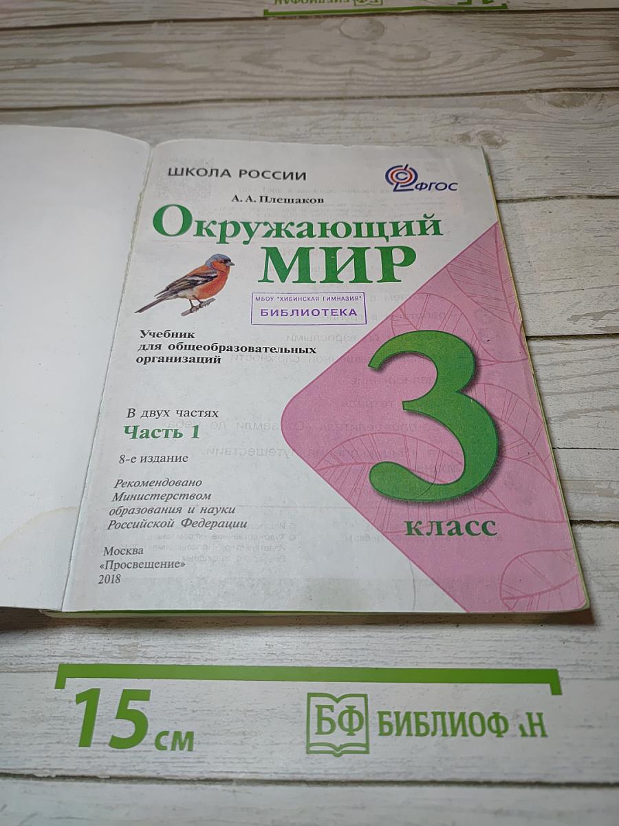 Окружающий мир. 3 класс. Часть 1