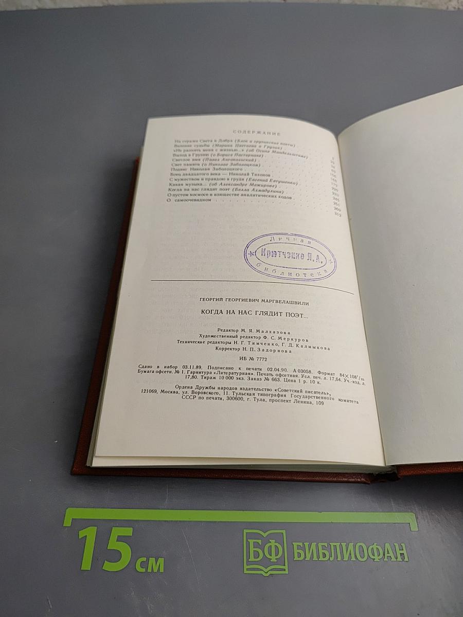 Когда на нас глядит поэт...