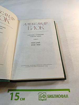 Александр Блок. Собрание сочинений в шести томах. Том 6. Письма 1898-1921