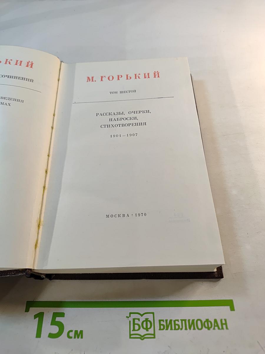 Собрание сочинений. Том шестой: Рассказы, очерки, наброски, стихотворения 1901-1907