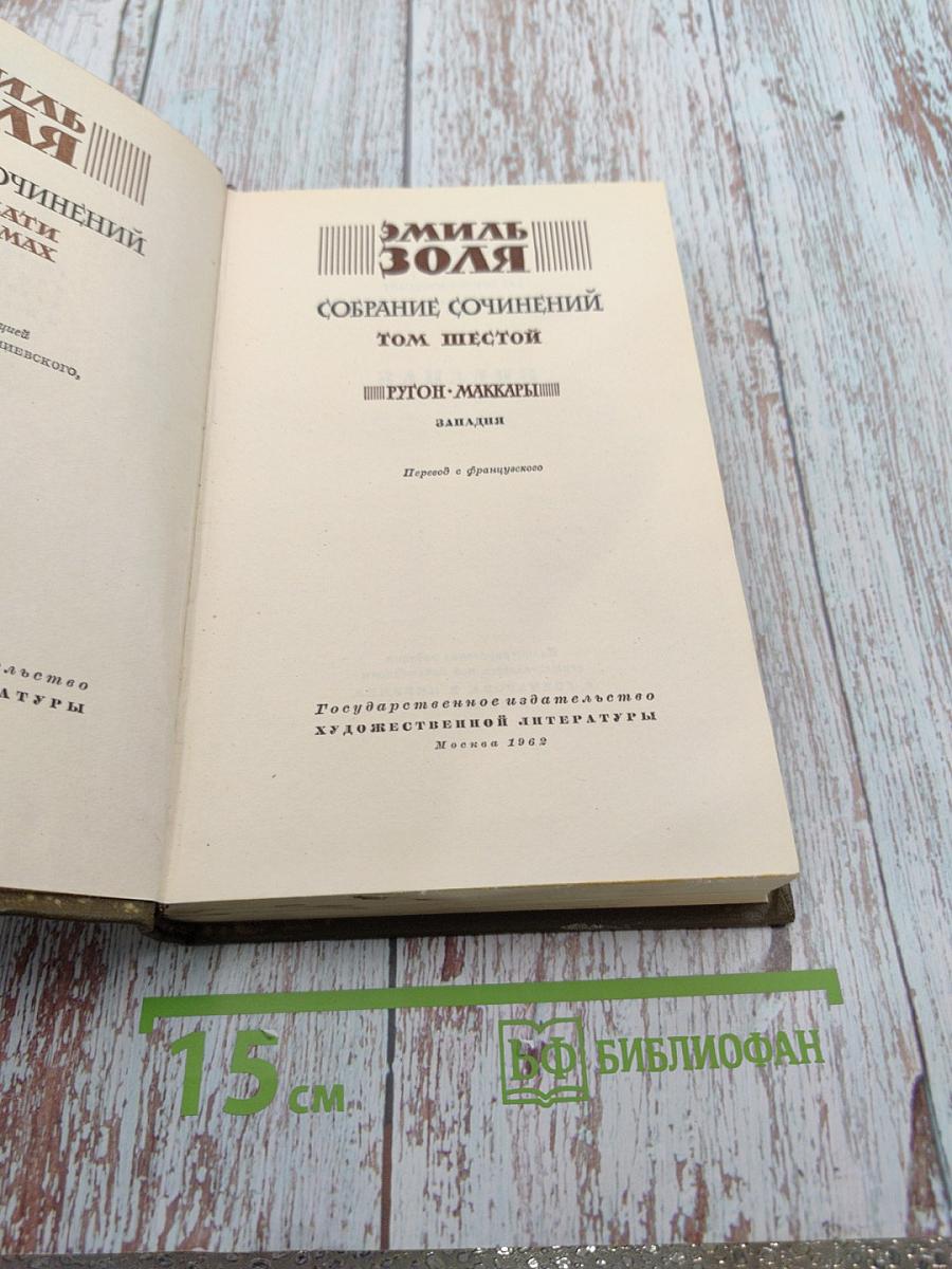 Собрание сочинений. Том Шестой. Ругон-Маккары. Западня