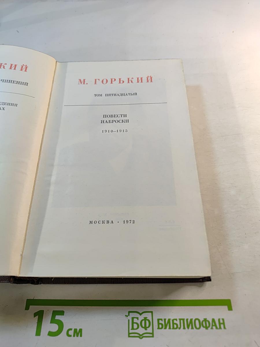 Повести. Наброски. 1910–1915. Том пятнадцатый