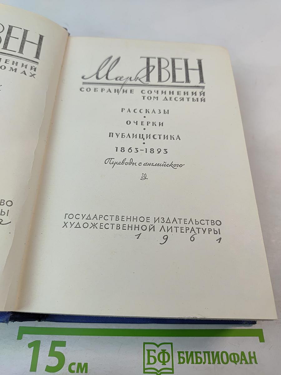 Собрание сочинений. Том десятый. Рассказы. Очерки. Публицистика 1863-1893