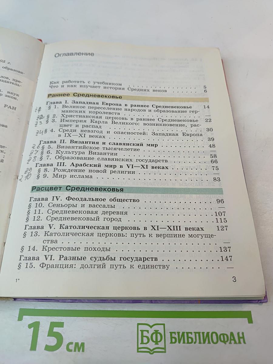 История Средних веков. Учебник для 6 класса