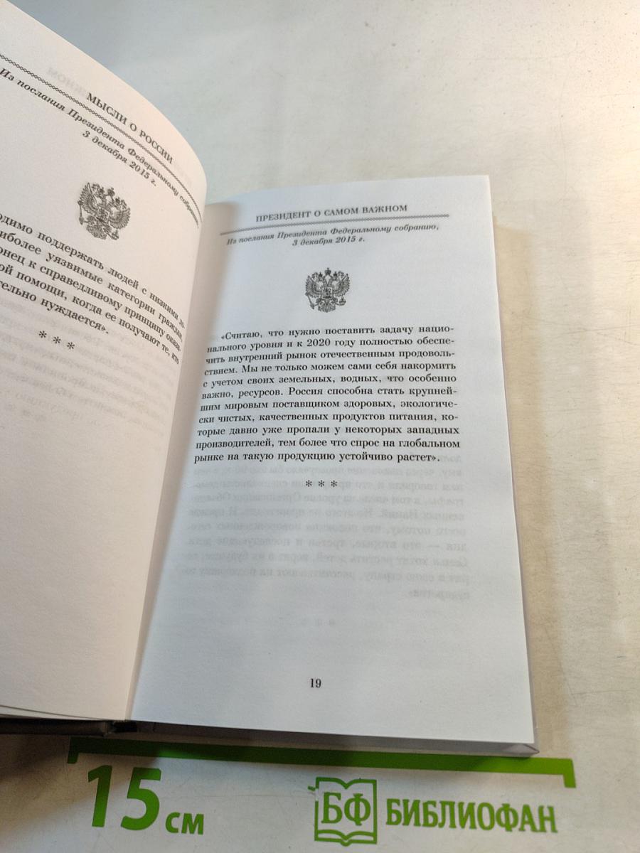 Мысли о России. Президент о самом важном