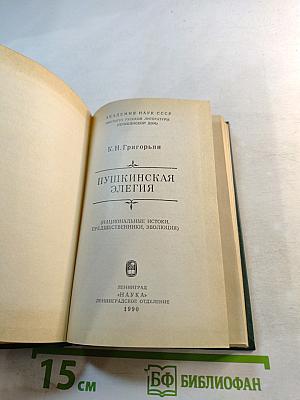 Пушкинская элегия