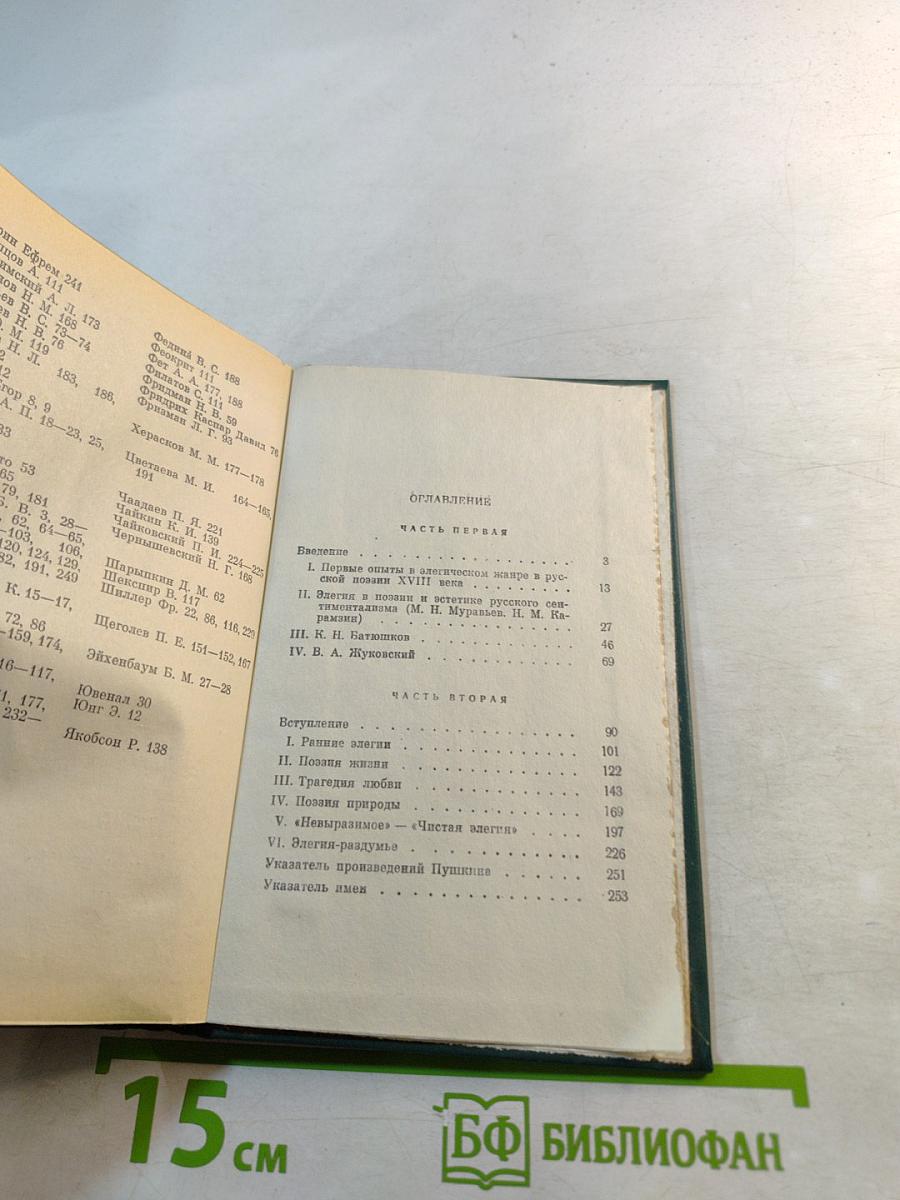 Пушкинская элегия