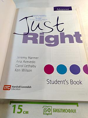 Just Right Advanced Student's Book