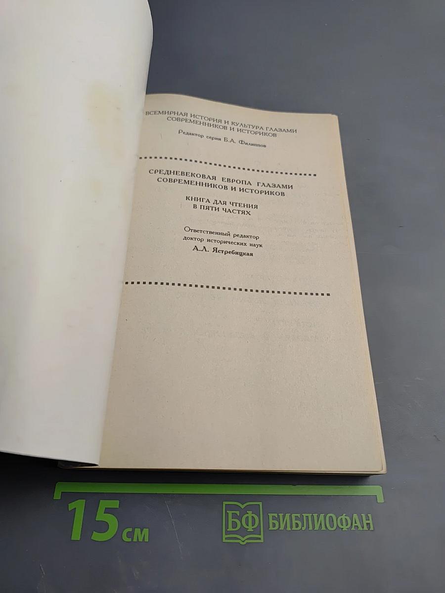 Средневековая Европа глазами современников и историков. Часть четвертая: От Средневековья к новому времени. Новый человек
