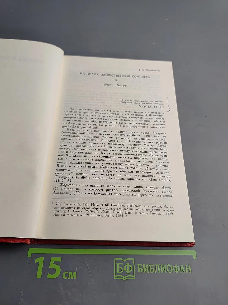 Дантовские чтения 1971