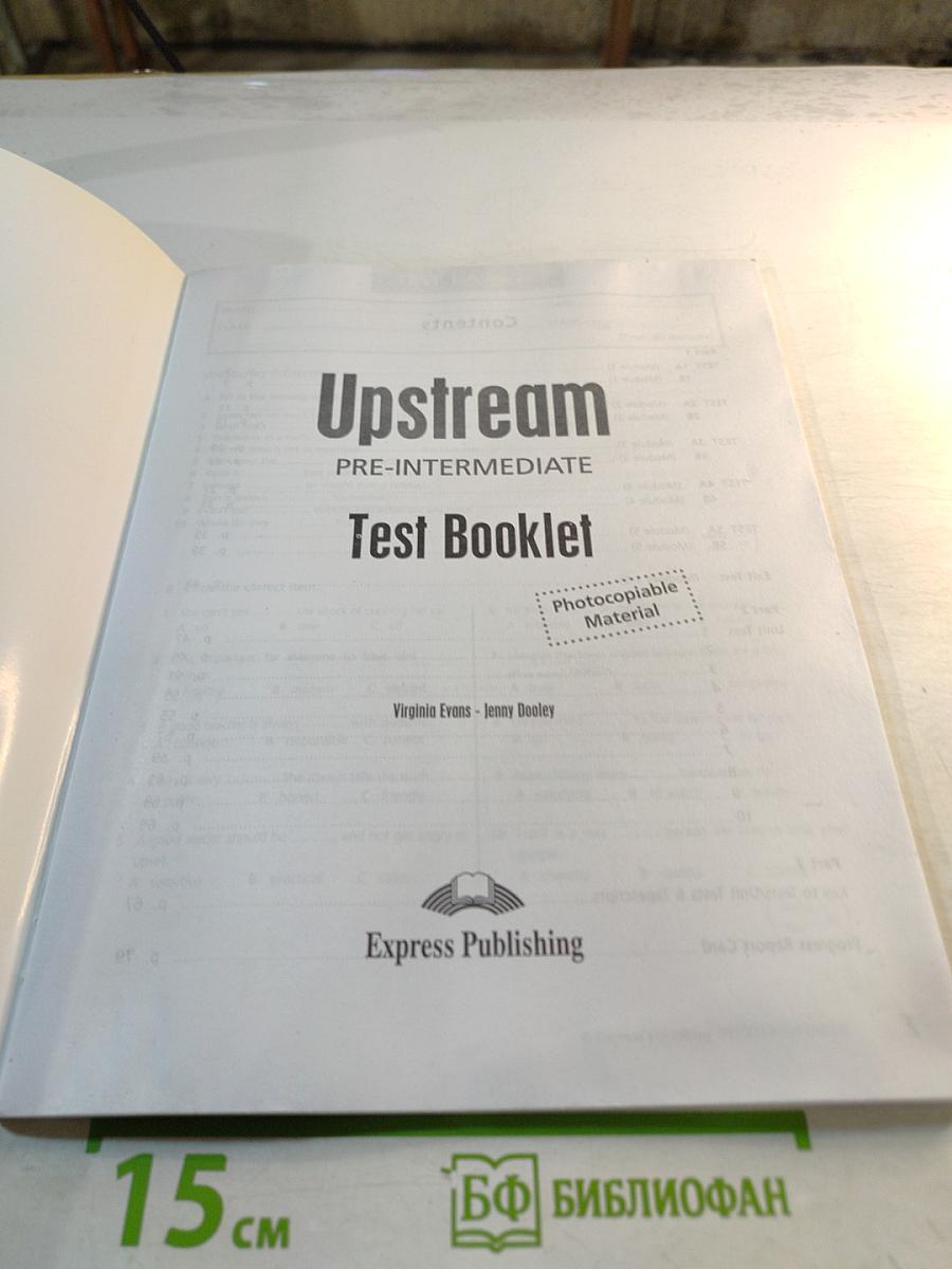 Upstream pre-intermediate test booklet