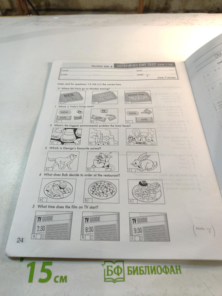 CLICK ON Listening Tests (Starter, 1,2)