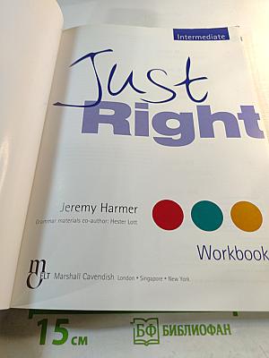 Just Right Intermediate Workbook with answer key