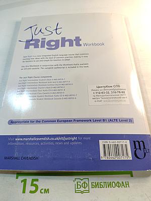 Just Right Intermediate Workbook with answer key