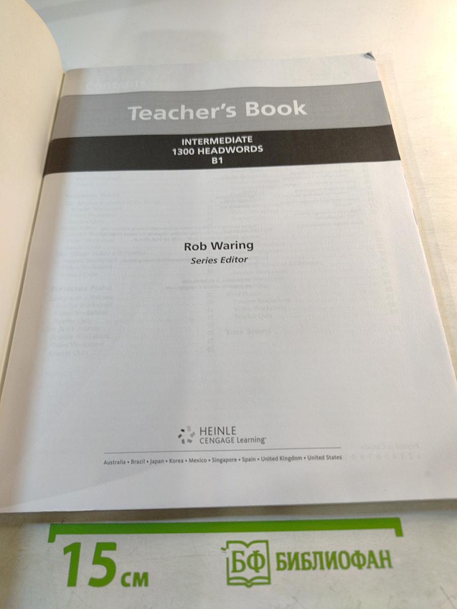 Teacher's Book: Intermediate 1300 Headwords B1