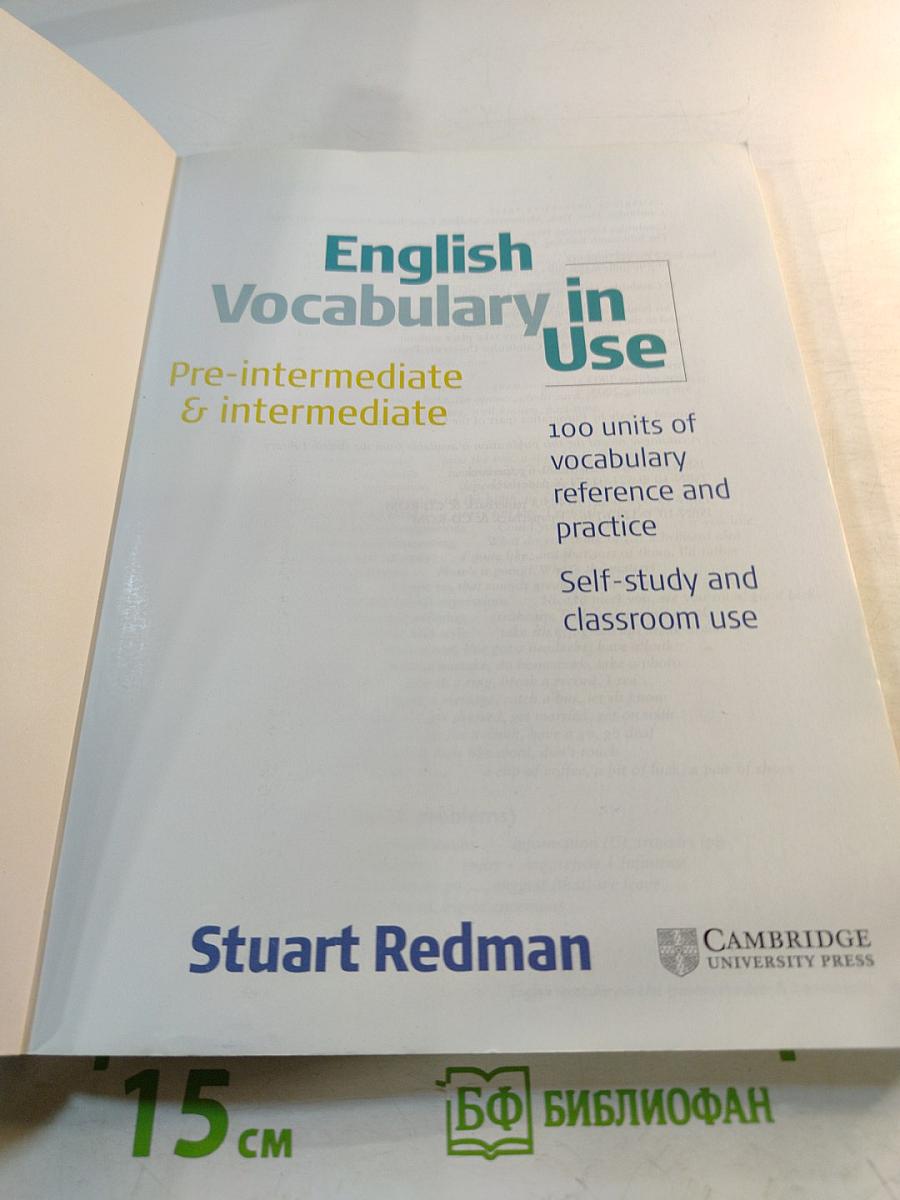 English Vocabulary in Use Pre-intermediate & Intermediate