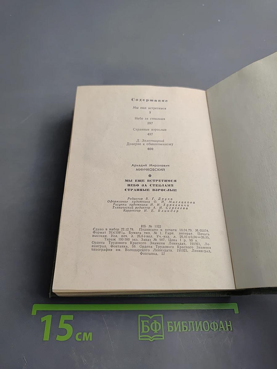 Мы еще встретимся. Небо за стеклами. Странные взрослые