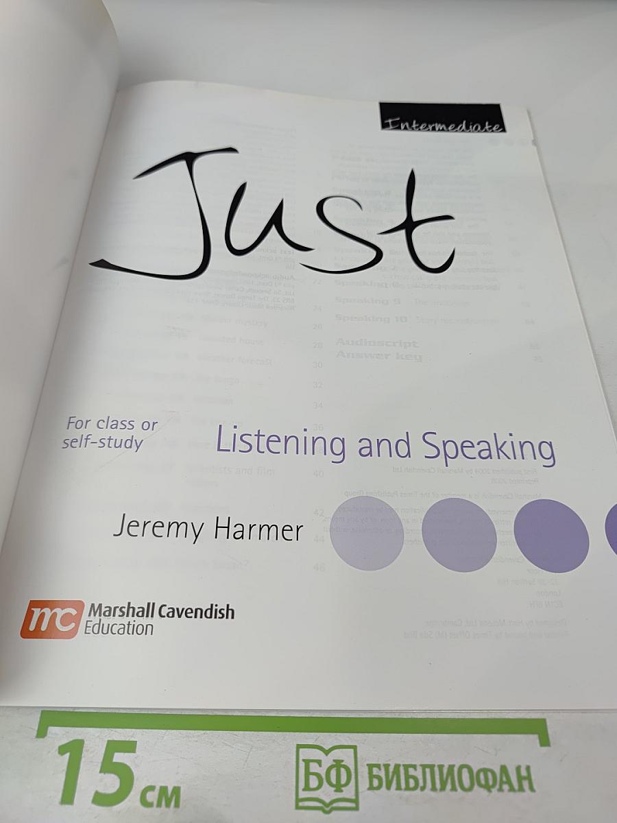 Just Listening and Speaking Intermediate