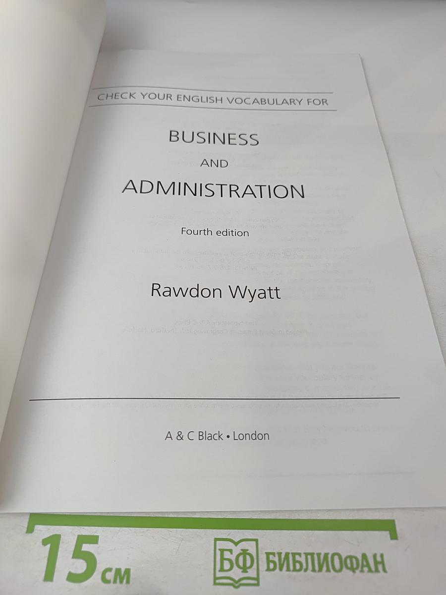 Check Your English Vocabulary for Business and Administration