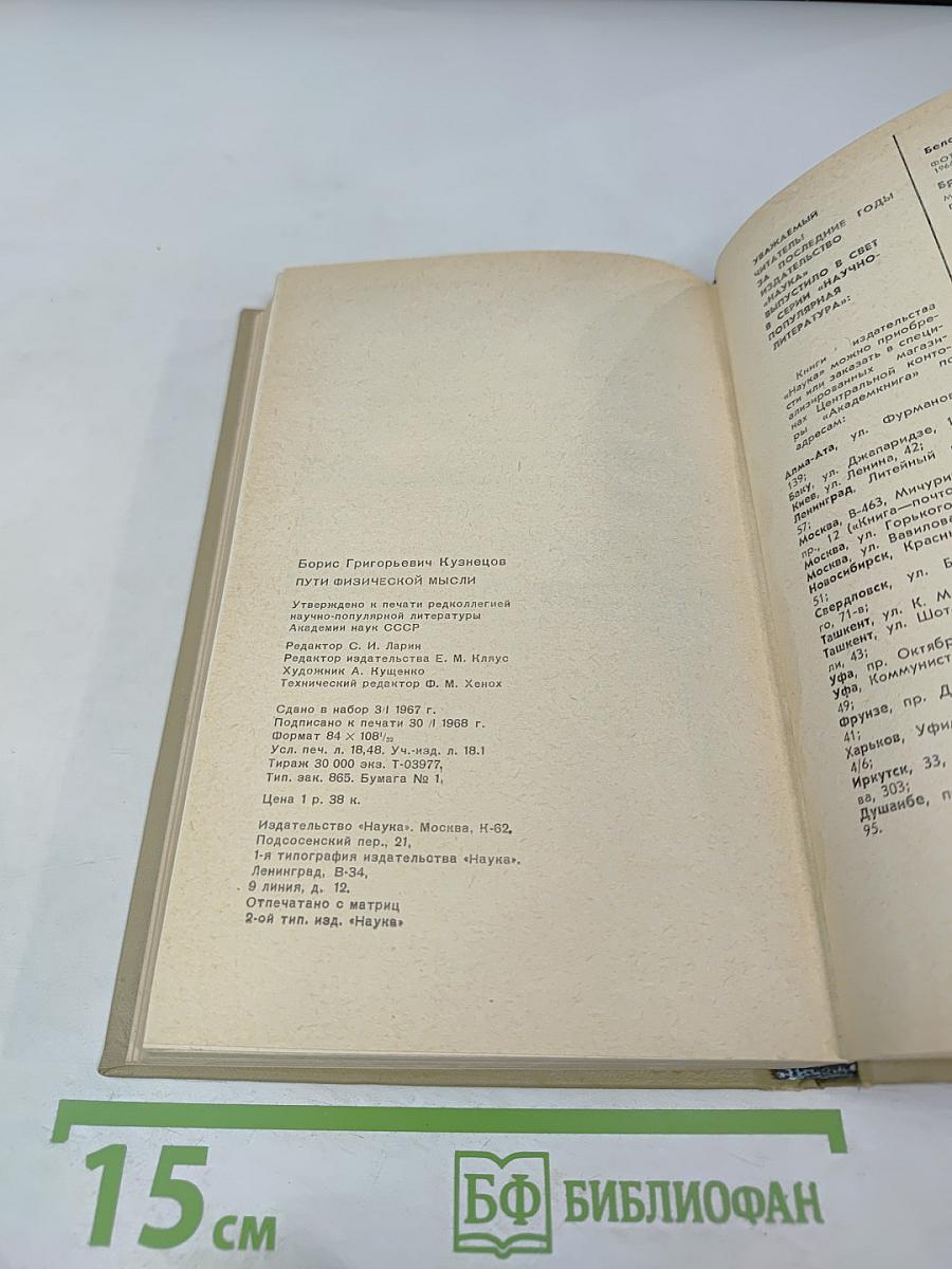 Пути физической мысли