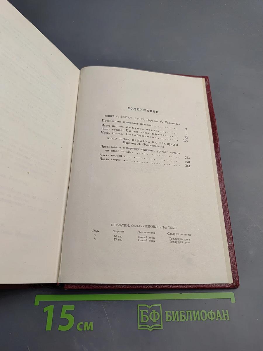 Собрание сочинений. Том четвертый. Жан-Кристоф: Книга четвертая Бунт. Книга пятая Ярмарка на площади