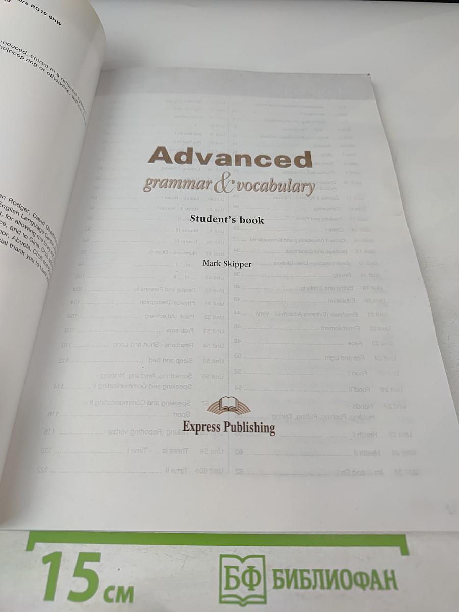 Advanced grammar & vocabulary Student's Book