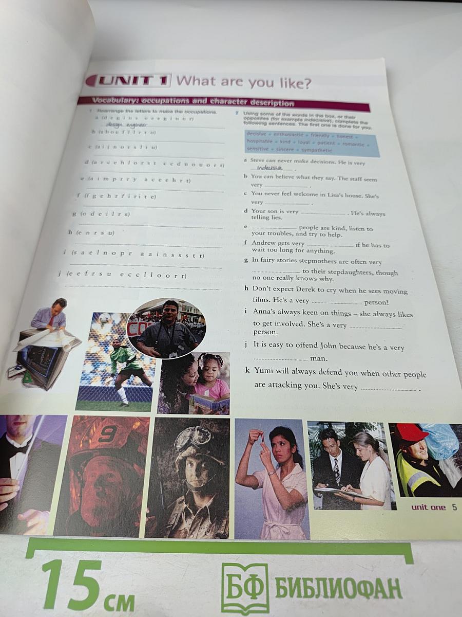 Just Right Intermediate Workbook with answer key