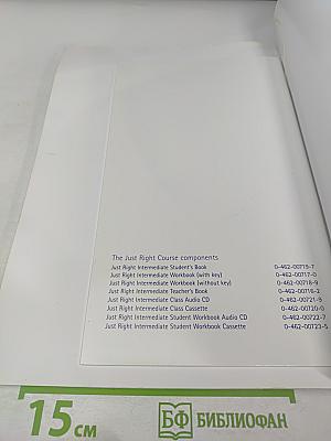 Just Right Intermediate Workbook with answer key