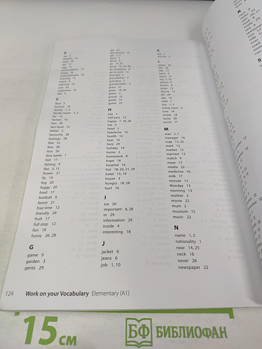 Work on your Vocabulary Elementary A1