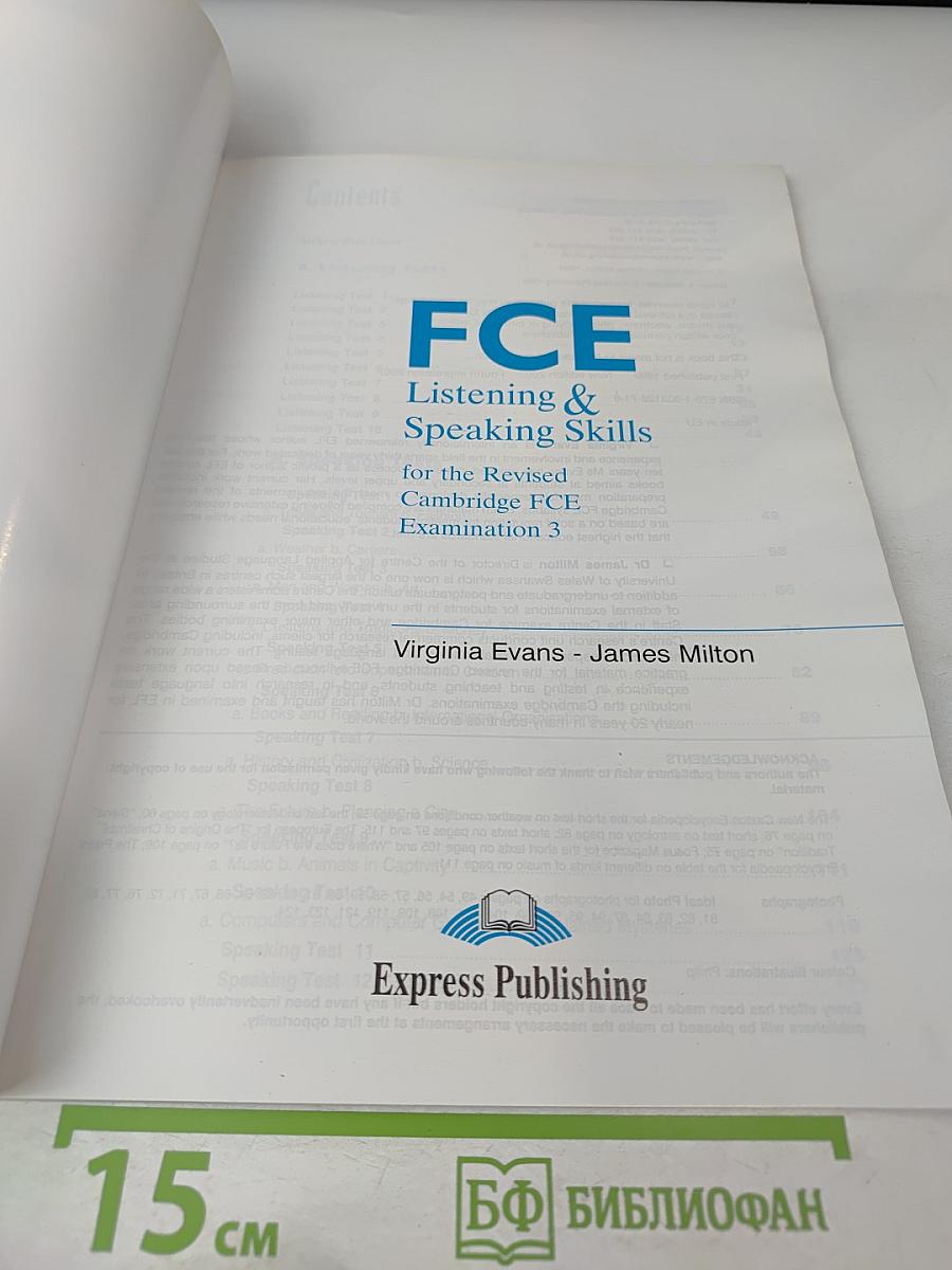 FCE 3 Listening & Speaking Skills for the Cambridge FCE Examination