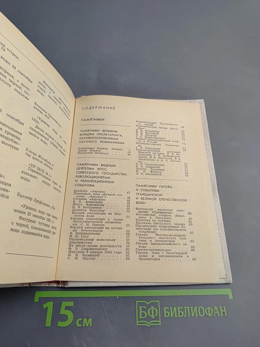 Памятники и мемориальные доски Ленинграда