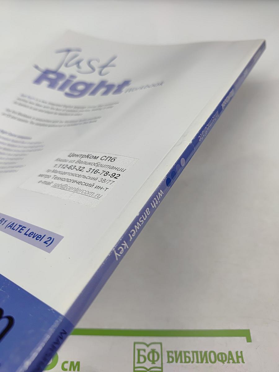 Just Right Intermediate Workbook with Answer Key