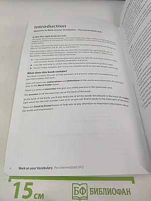 Work on your Vocabulary Pre-intermediate (A2)