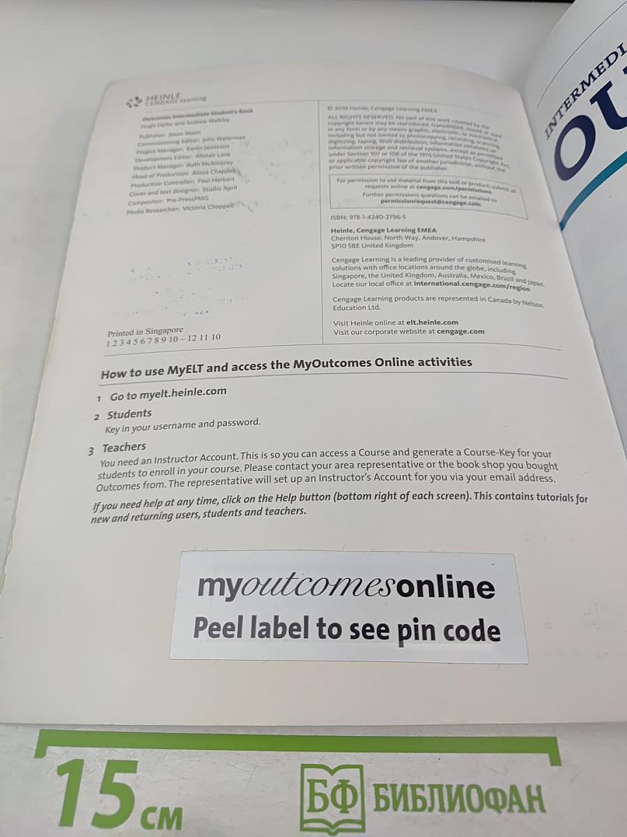 Outcomes Intermediate Student's Book