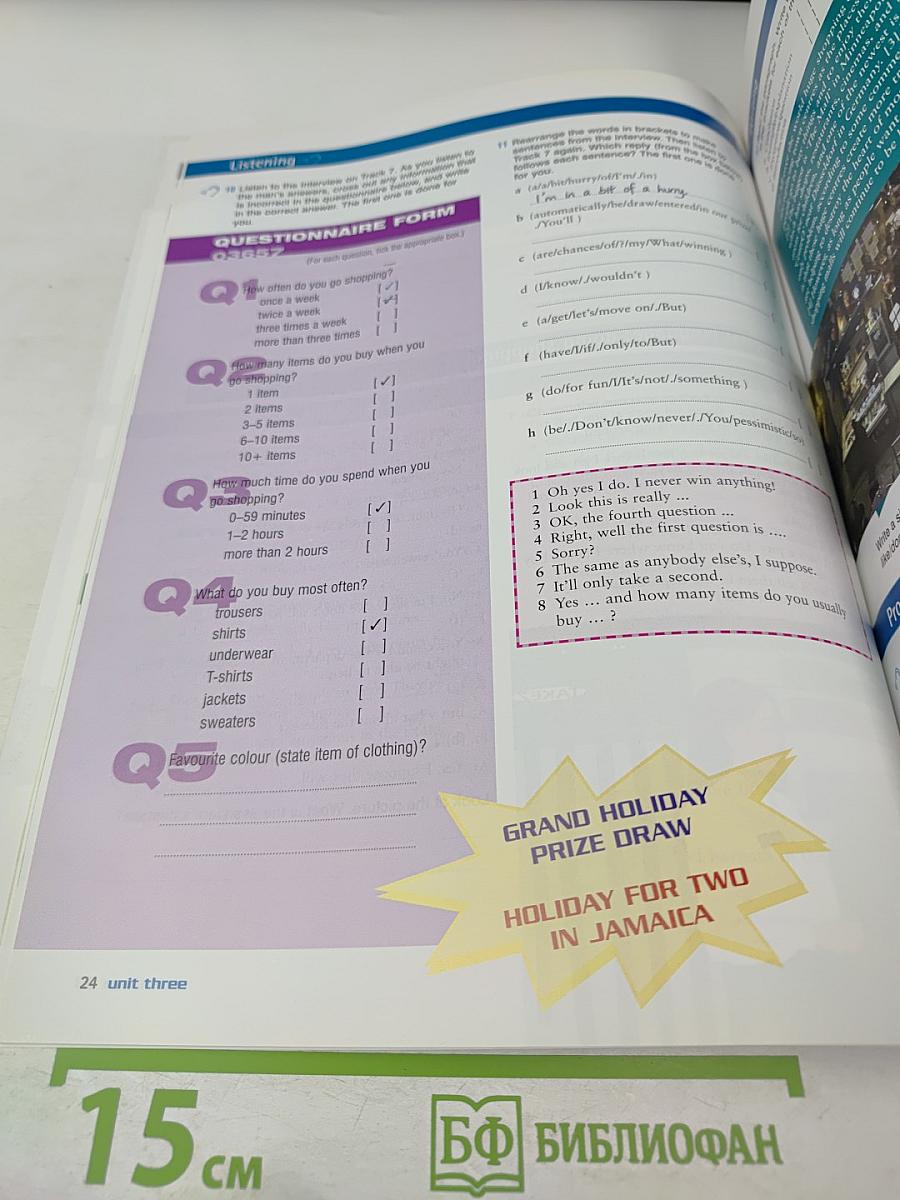 Just Right Intermediate Workbook with Answer Key