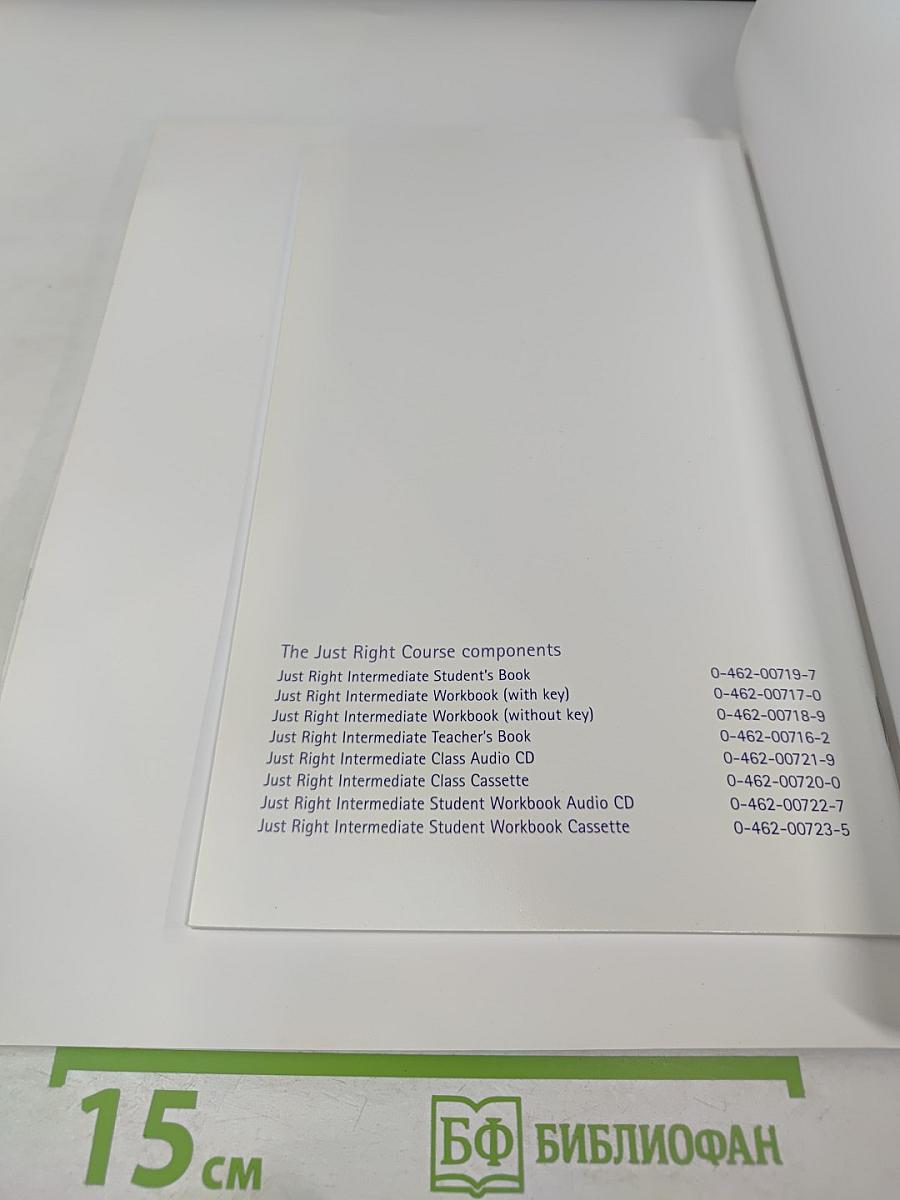 Just Right Intermediate Workbook with Answer Key