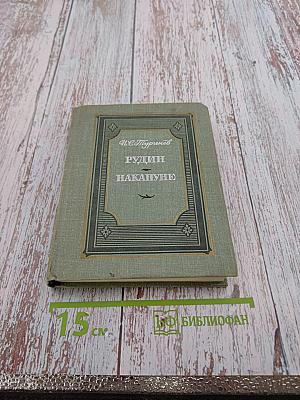 Рудин. Накануне