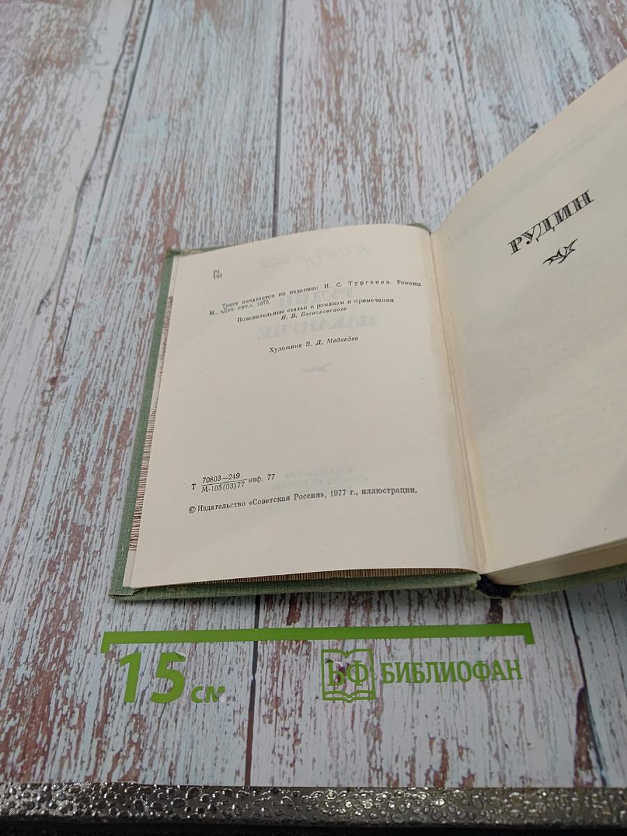 Рудин. Накануне