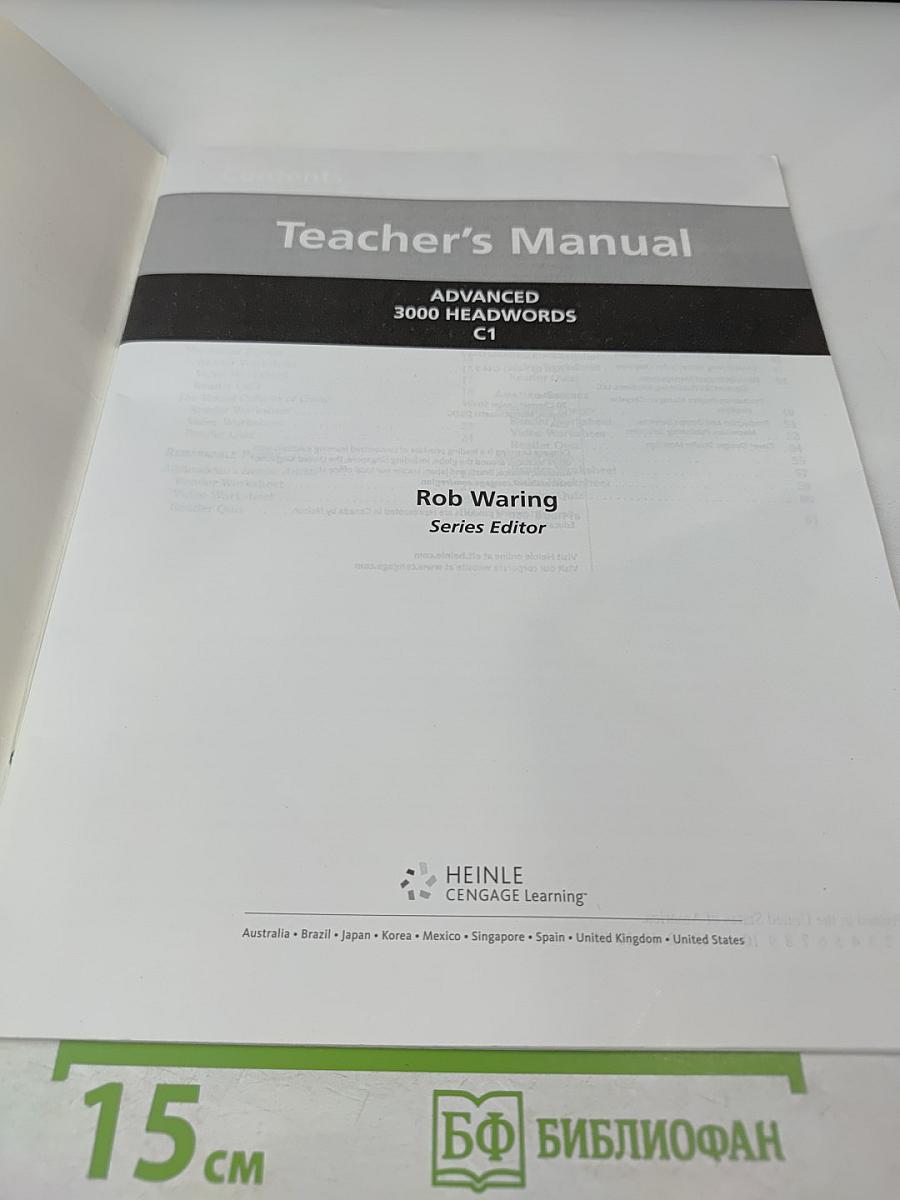 Teacher's Manual: Advanced 3000 Headwords C1