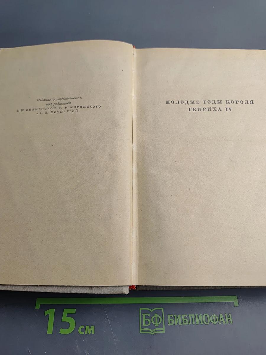 Сочинения. Том Шестой. Молодые годы короля Генриха IV
