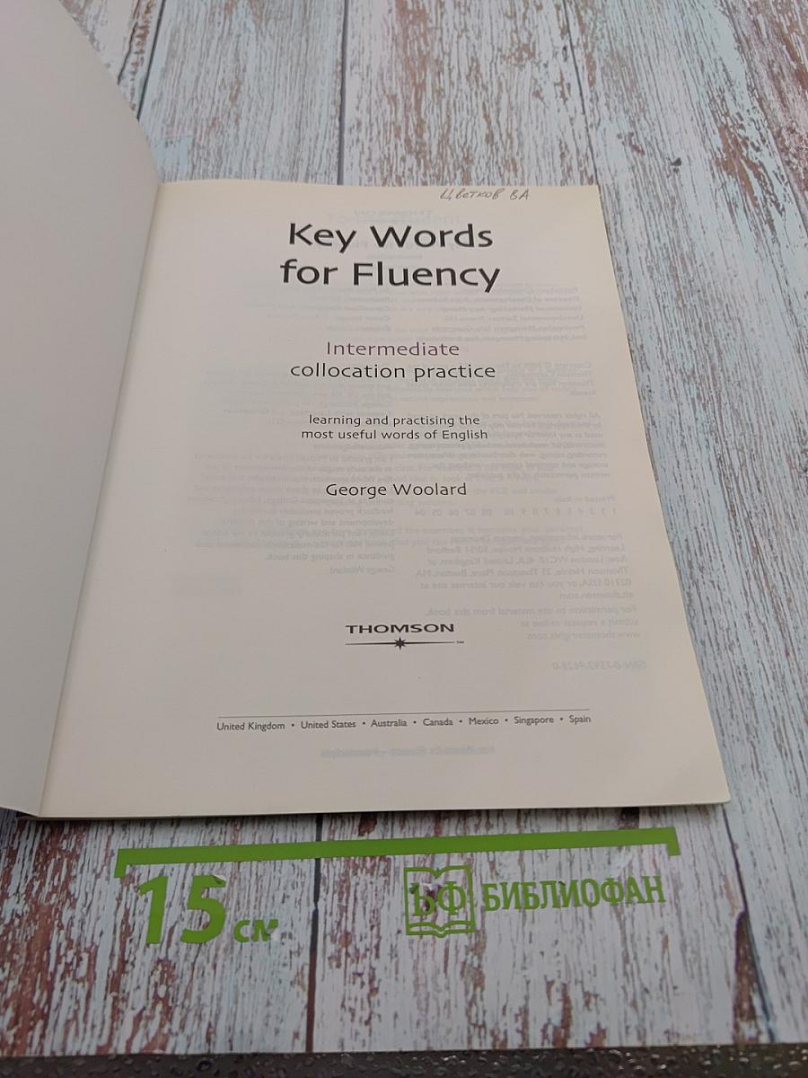 Key Words for Fluency: Intermediate collocation practice