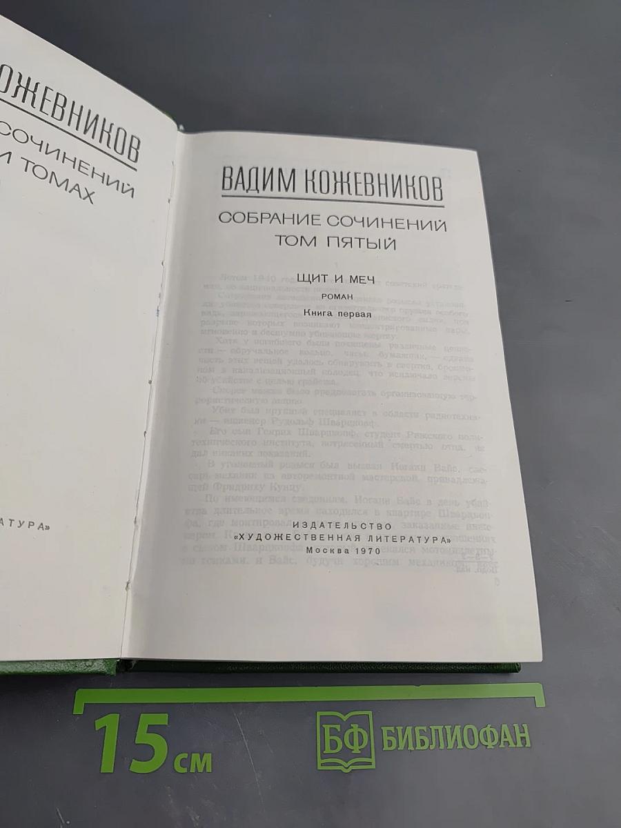 Щит и меч. Собрание сочинений. Том пятый. Книга первая