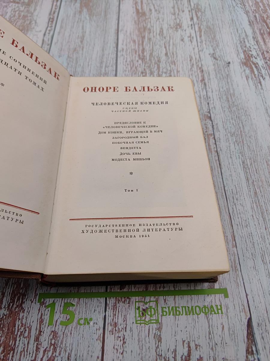 Человеческая комедия. Очерки частной жизни. Том 1