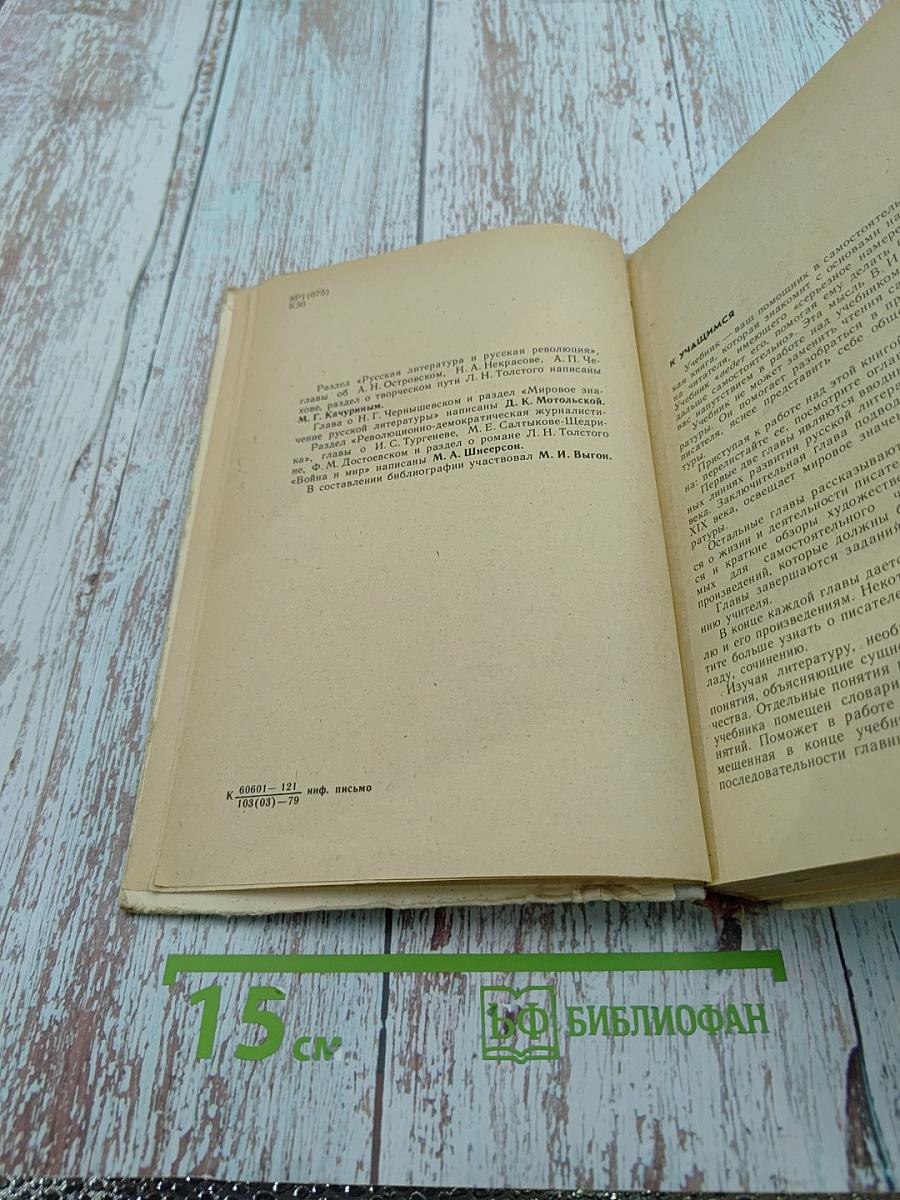 Русская литература 9 класс